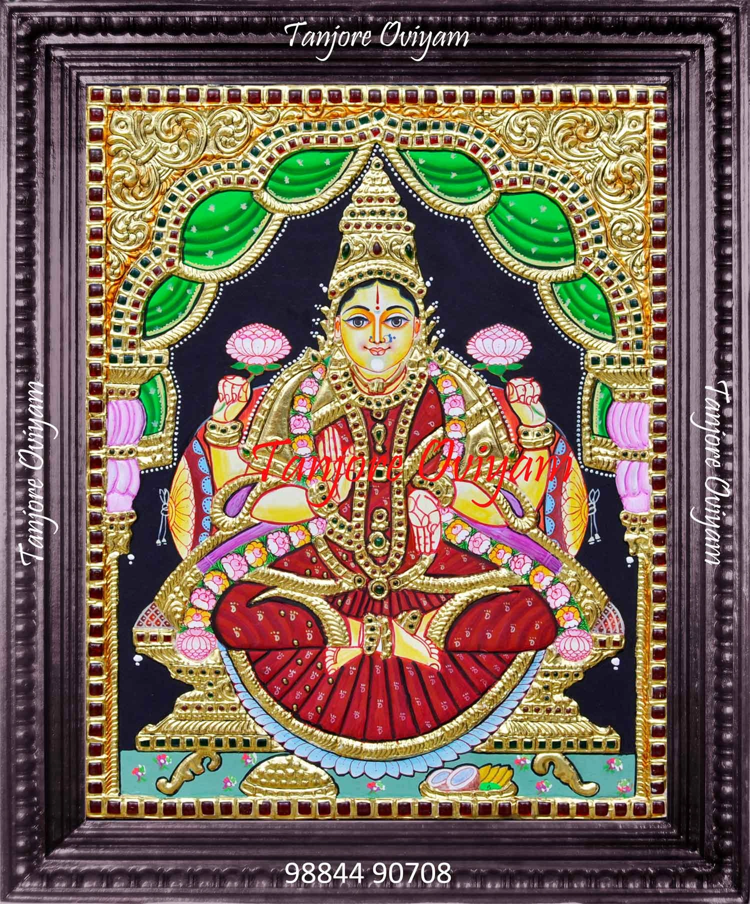 Tanjore Painting of Goddess Lakshmi